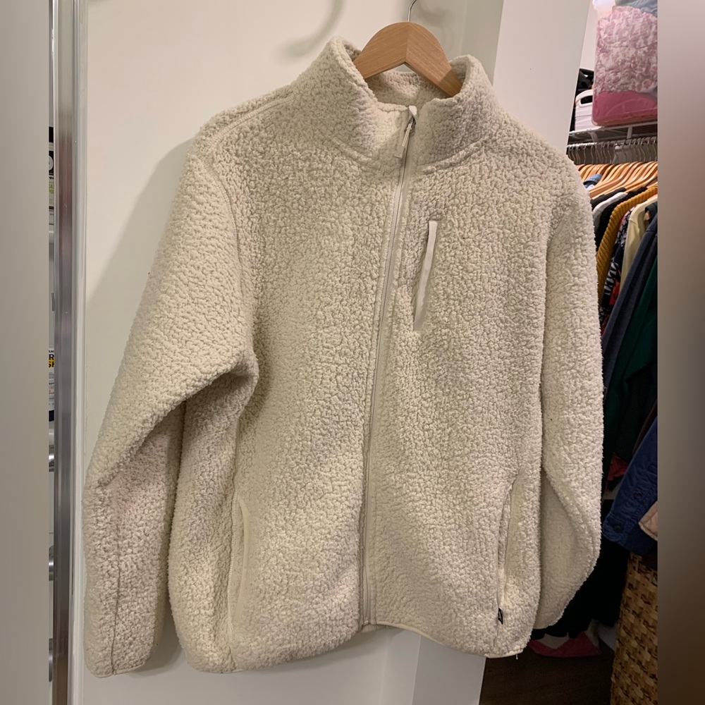 Eddie Bauer Women's Off-White Teddy Jacket